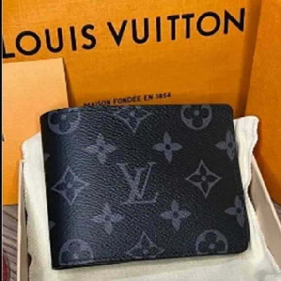 Louis Vuitton Other - Louis Vuitton Leather Multiple Wallet Monogram Eclipse (Black / Grey (NWT)